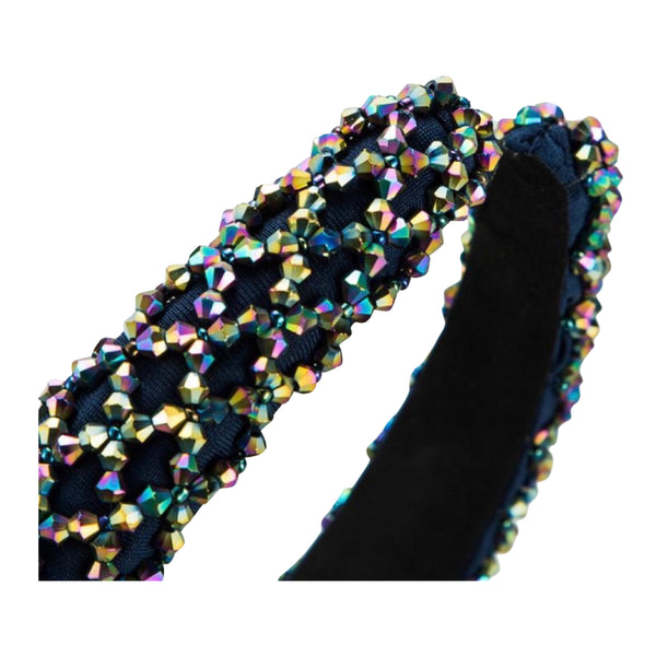 Beaded Iridescent Headband